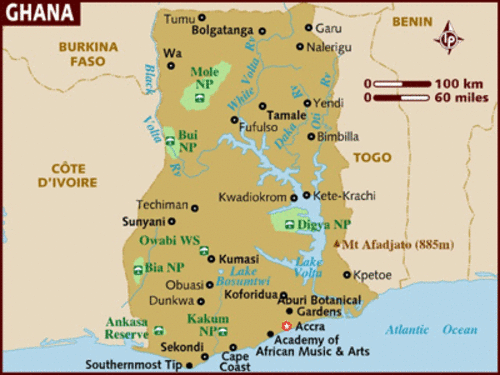 map of ghana regions. The early Kingdom of Ghana